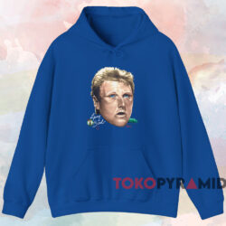 Boston Celtics Larry Bird Face T shirt Blue Hoodie