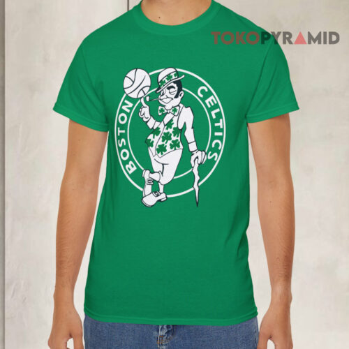 Boston Celtics Logo Nba Basketball Green T shirt