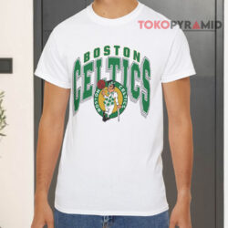 Boston Celtics Logo Vintage White T shirt