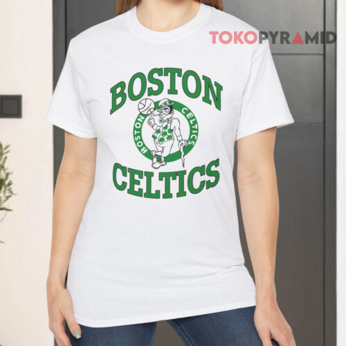 Boston Celtics Logo White T shirt
