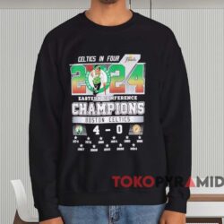 Boston Celtics Win 4 – 0 Indiana Pacers 2024 Eastern Conference Champions Shirt 3 Boston Celtics Win 4 0 Indiana Pacers 2024 Eastern Conference Champions Shirt Black Sweatshirt