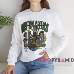 Boston Celtics World Champs 1986 Caricature T-shirt 3 Boston Celtics World Champs 1986 Caricature T shirt White Sweatshirt