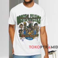 Boston Celtics World Champs 1986 Caricature T shirt White T shirt