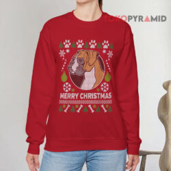 Boxer Dog Ugly Christmas Sweatshirt 4 Boxer Dog Ugly Christmas Red Sweatshirt