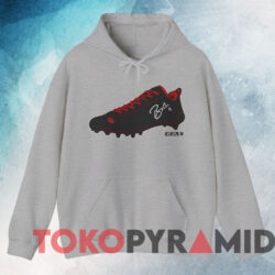 Brandon Aiyuk Ladybug Shoe Shirt 3 Brandon Aiyuk Ladybug Shoe Shirt Grey Hoodie