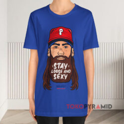Brandon Marsh Stay Loose And Sexy Blue T shirt