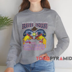 Braves Vs Indians World Series 1995 Shirt Grey Sweatshirt