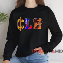 Browns Cavaliers Indians Shirt 4 Browns Cavaliers Indians Shirt Black Sweatshirt