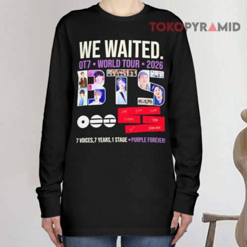 Bts We Waited Ot7 World Tour 2026 Long sleeved