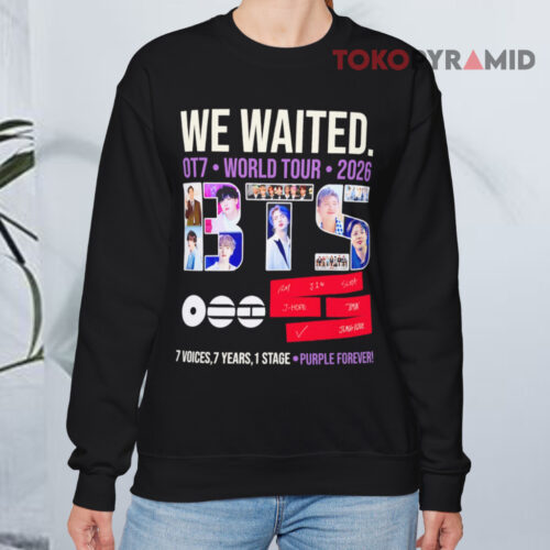 Bts We Waited Ot7 World Tour 2026 Sweatshirt