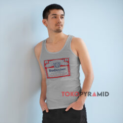 Budweiser Big Logo Shirt 3 Budweiser Big Logo Grey Tank Top