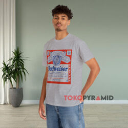 Budweiser Lager Beer Homage Shirt 4 Budweiser Lager Beer Homage Grey T shirt