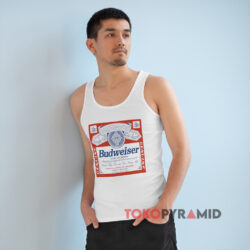 Budweiser Lager Beer Homage Shirt 2 Budweiser Lager Beer Homage White Tank Top