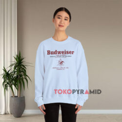 Budweiser World's Largest Selling Beer Shirt 4 Budweiser World's Largest Selling Beer Blue Sweatshirt