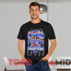 Buffalo Bills 2024 Afc East Division Champions Signatures Shirt Black T shirt
