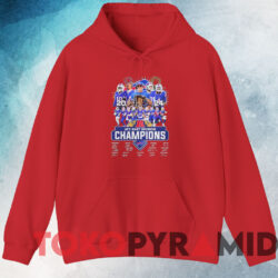 Buffalo Bills 2024 AFC East Division Champions Signatures Shirt 3 Buffalo Bills 2024 Afc East Division Champions Signatures Shirt Red Hoodie