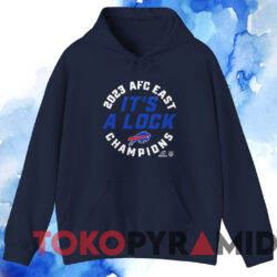 Buffalo Bills It’s A Lock 2023 Afc East Division Champions T shirt Navy Hoodie