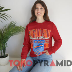 Buffalo Bills Super Bowl XXVI 1991 AFC Champions T-shirt 3 Buffalo Bills Super Bowl Xxvi 1991 Afc Champions T shirt Red Sweatshirt