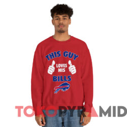 Buffalo Bills This Guy Loves His Bills T-shirt 3 Buffalo Bills This Guy Loves His Bills T shirt Red Sweatshirt