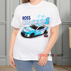 Busch Tona 500 Ross Chastain 1 White T shirt