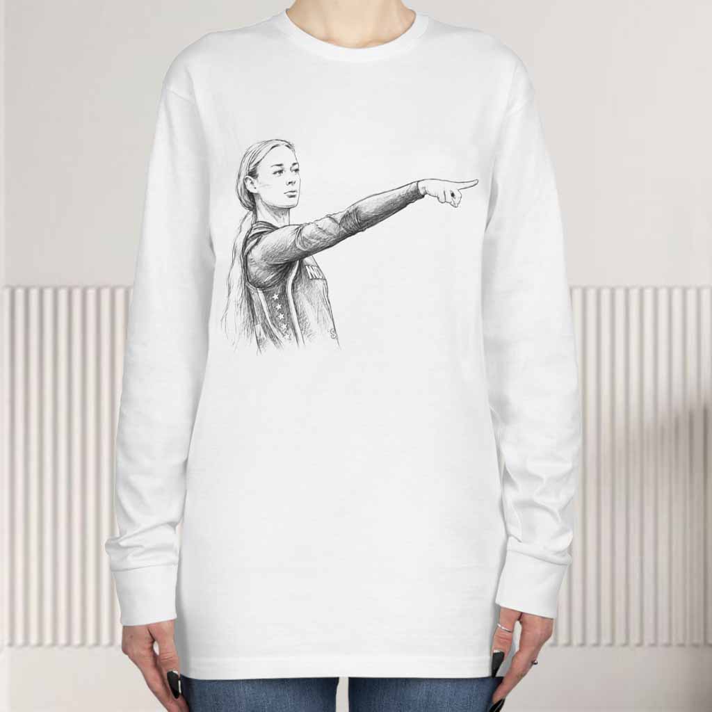 Caitlin Clark Indiana Fever Sketch Long sleeved Caitlin Clark Indiana Fever Sketch Long sleeved