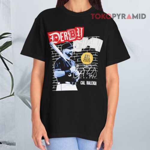 Cal Raleigh 2025 Derby Champion Signature Black T shirt Cal Raleigh 2025 Derby Champion Signature Black T shirt