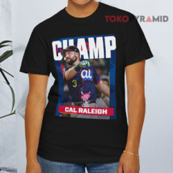 Cal Raleigh From Seattle Mariners Is The 2025 T Mobile Home Run Derby Champion Mlb Black T shirt