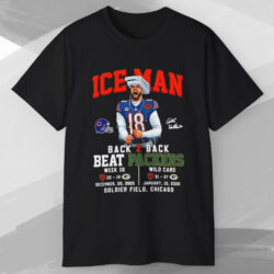 Caleb Williams Iceman Back 2 Back Beat Green Bay Packers Soldier Field Chicago T shirt