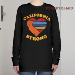 California Strong Heart Map Shirt 4 California Strong Heart Map Long sleeved