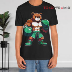 Canelo Alvarez Teddy Bear Black T shirt