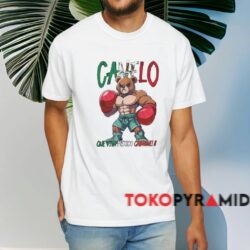 Canelo Alvarez Teddy Bear Que Viva Mexico Cabrones Shirt White T shirt