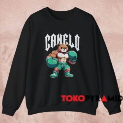 Canelo Teddy Bear Shirt 3 Canelo Teddy Bear Shirt Black Sweatshirt