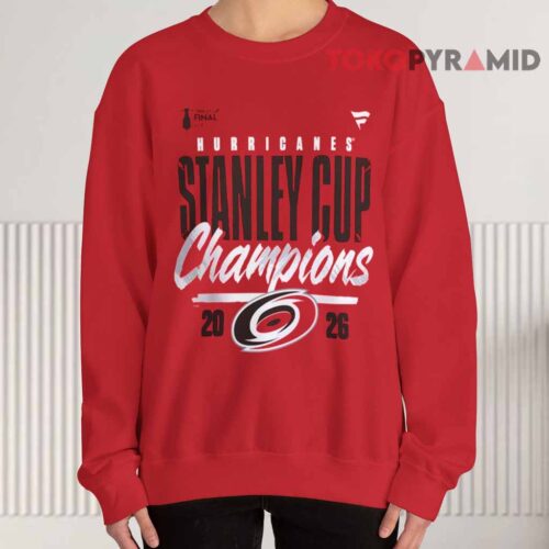 Carolina Hurricanes 2026 Champions Red Sweatshirt Carolina Hurricanes 2026 Champions Red Sweatshirt