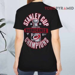 Carolina Hurricanes Fanatics 2026 Stanley Cup Champions T-Shirt 2 Carolina Hurricanes Fanatics 2026 Stanley Cup Champions T shirt Back