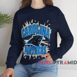 Carolina Panthers All Out Fan T shirt Navy Sweatshirt