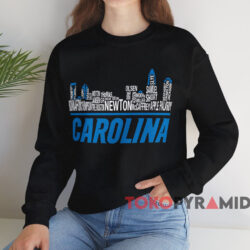 Carolina Panthers City Skyline T-shirt 4 Carolina Panthers City Skyline T shirt Black Sweatshirt