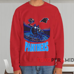 Carolina Panthers Tasmanian Devil T-shirt 3 Carolina Panthers Tasmanian Devil T shirt Red Sweatshirt