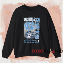 Carolina Tar Heels 6 Time Winners Shirt 3 Carolina Tar Heels 6 Time Winners Shirt Black Sweatshirt
