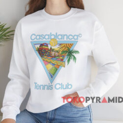 Casablanca Afro Cubism Tennis Club T-shirt 3 Casablanca Afro Cubism Tennis Club T shirt White Sweatshirt