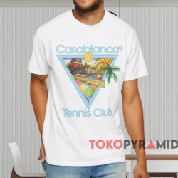 Casablanca Afro Cubism Tennis Club T shirt White T shirt