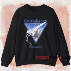 Casablanca Aiiiiir Printed T-shirt 4 Casablanca Aiiiiir Printed T shirt Black Sweatshirt