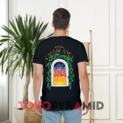 Casablanca Avenida Shirt Double Sided 4 Casablanca Avenida Black T shirt Back