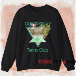 Casablanca Tennis Club Icon Shirt 4 Casablanca Tennis Club Icon Shirt Black Sweatshirt
