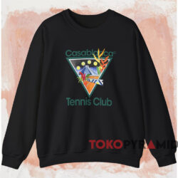 Casablanca Tennis Club Icon T shirt Black Sweatshirt