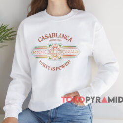 Casablanca Unity Is Power T-shirt 3 Casablanca Unity Is Power T shirt White Sweatshirt