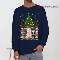 Cat Christmas Shirt Meowy Christmas Tree Cat Sweatshirt 4 Cat Christmas Shirt Meowy Christmas Tree Cat Long sleeved