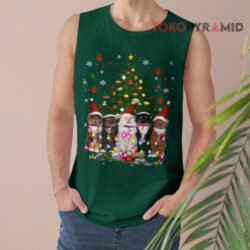 Cat Christmas Shirt Meowy Christmas Tree Cat Sweatshirt 3 Cat Christmas Shirt Meowy Christmas Tree Cat Tank Top