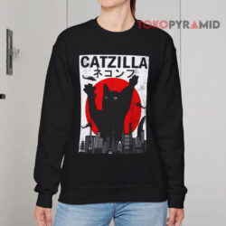 Catzilla Japanese Cat Style Sunset Kitten Vintage Shirt 3 Catzilla Japanese Cat Style Sunset Kitten Vintage Sweatshirt