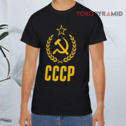 Cccp Russian Black T shirt