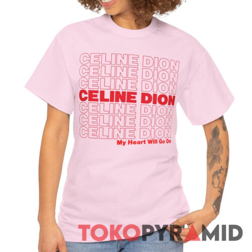 Celine Dion Red Text Tee Celine Dion Red Text Tee